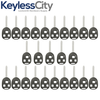 25 X 1998-2015 Toyota / 3-Button Remote Head Key SHELL TR47 / HYQ12BBT HYQ1512Y (Bundle of 25)