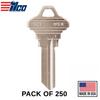 Ilco - SC1-NP SCHLAGE Key Blank (250 Pack)