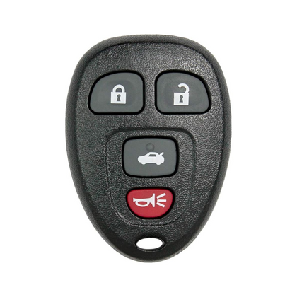 2005-2012 GM Chevrolet / 4-Button Keyless Entry Remote / PN: 15252034 / KOBGT04A (OEM Recase)