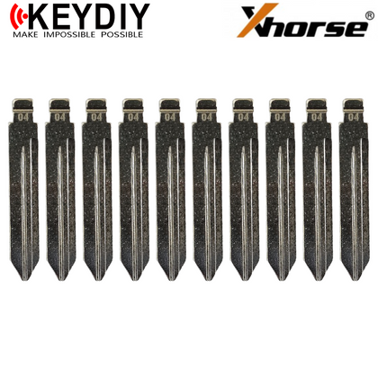 10 X KEYDIY - Y157 / Y159 - Flip Key Blade - #04 - For Xhorse / Keydiy Universal Remote Flip Keys (BUNDLE OF 10)