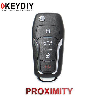 KEYDIY Ford Style 4-Button Universal Smart Key w/ Proximity Function (KD-ZB12-4)