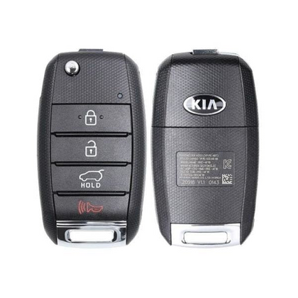 2019-2020 Kia Sedona 4 Buttons Remote Flip Key / 433MHz / TQ8-RKE-4F19 / 95430-A9160 (OEM Refurbished)