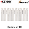10 X KEYDIY - HU66 - Flip Key Blade - #31 - For Xhorse / Keydiy Universal Remote Flip Keys (Bundle of 10)