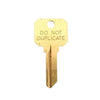 Schlage Key SC1 (Do Not Duplicate) Blanks - Brass (JMA SLG-3C)