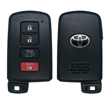 2013-2018 Toyota Rav4 4 Buttons Smart Key / 312.11/314.35MHz / 89904-0R080 / HYQ14FBA (OEM Refurb)