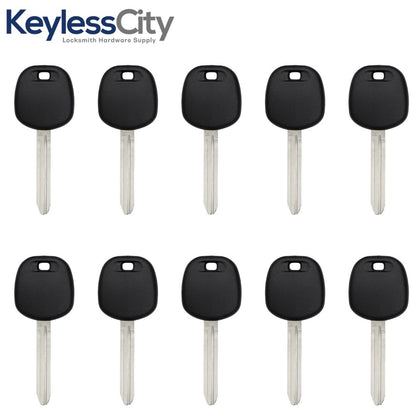 10 X 2013-2020 Toyota - TOY44H Transponder Key (H Chip) (AFTERMARKET) (BUNDLE OF 10)