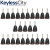 25 X 2004-2016 Chrysler / Jeep / Dodge / 4-Button Remote Head Key Shell / Y159 / OHT692427AA (Bundle of 25)