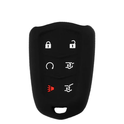 2015-2018 Cadillac Escalade / 6-Button Remote Smart Key Silicone Cover / HU100 / HYQ2AB