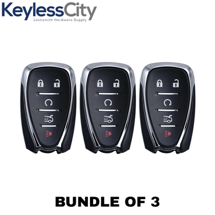 3 X 2016-2020 Chevrolet / 5-Button Smart Key SHELL For HYQ4AA HYQ4EA (AFTERMARKET) (Bundle of 3)