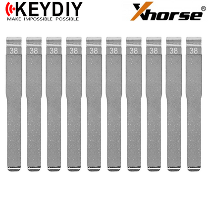 10 X KEYDIY - HU101 - Flip Key Blade - #38 - For Xhorse / Keydiy Universal Remote Flip Keys (BUNDLE OF 10)