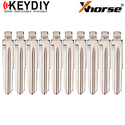 10 X KEYDIY - HD103 - Flip Key Blade - #03 - For Xhorse / Keydiy Universal Remote Flip Keys (BUNDLE OF 10)