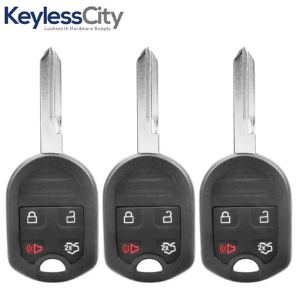 3 X 2000-2017 Ford Lincoln Mercury / 4-Button Remote Head Key / OUC6000022 / 164-R8073 (AFTERMARKET) (BUNDLE OF 3)