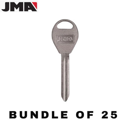 25 X JMA - DA34 - X237 - Nissan - Infiniti - Metal Key Blank (JMA DAT-16) (BUNDLE OF 25)