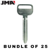 25 X JMA - TR47 - TOYO-15 -  X217 - Toyota - Metal Key Blank (JMA TOYO-15E) (BUNDLE OF 25)