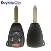 2005-2010 Chrysler Dodge Jeep / 4-Button Remote Head Key / KOBDT04A (AFTERMARKET)