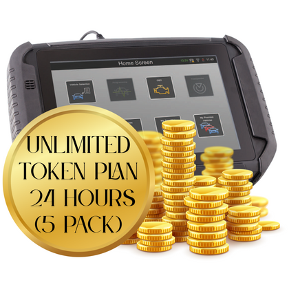 Advanced Diagnostics - 24 Hour UNLIMITED Token Plan for the SMART Pro Key Programmer - 5 pack - ( machine sold separately )