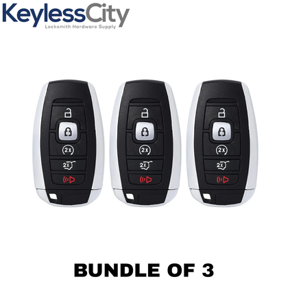 3 X 2018-2020 Lincoln Navigator / 5-Button Smart Key Shell / PN: 164-R8226/ M3N-A2C940780 (Bundle of 3)