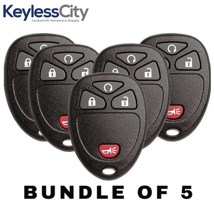 5 X 2007-2017 GM / 4-Button Keyless Entry Remote / OUC60270 / (AFTERMARKET) (BUNDLE OF 5)
