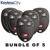 5 X 2007-2017 GM / 4-Button Keyless Entry Remote / OUC60270 / (AFTERMARKET) (BUNDLE OF 5)