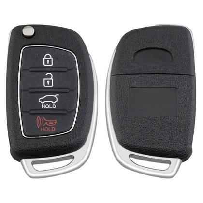 2016-2019 Hyundai Tucson / 4-Button Remote Flip Key / PN: 95430-D3010 / TQ8-RKE-4F25 / (AFTERMARKET)