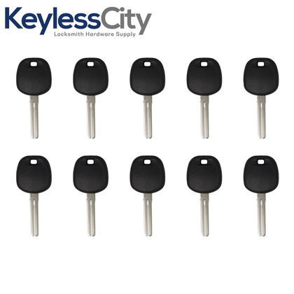10 X 2001-2010 Lexus Short Blade Transponder Key TOY50 (4D) (AFTERMARKET) (BUNDLE OF 10)
