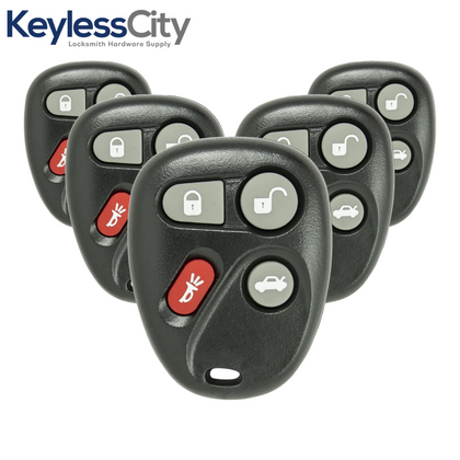 5 X 1996-2005 GM / 4-Button Keyless Entry Remote / KOBUT1BT / (AFTERMARKET) (BUNDLE OF 10)
