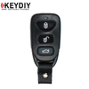 KEYDIY - Hyundai / Kia Style - 3-Button Keyless Entry Remote Blank - Black (KD-B09-3)