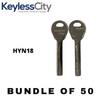 50 X HYN18 LEFT - Hyundai Key Blank - Test Key Blade (AFTERMARKET) (BUNDLE OF 50)