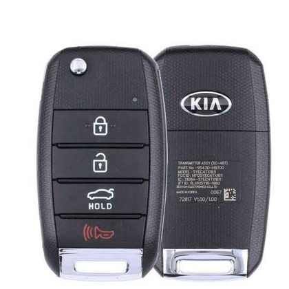 2018-2020 KIA Rio 4 Buttons Remote Flip Key / 433MHz / 95430-H9700 / NYOSYEC4TX1611 (OEM)