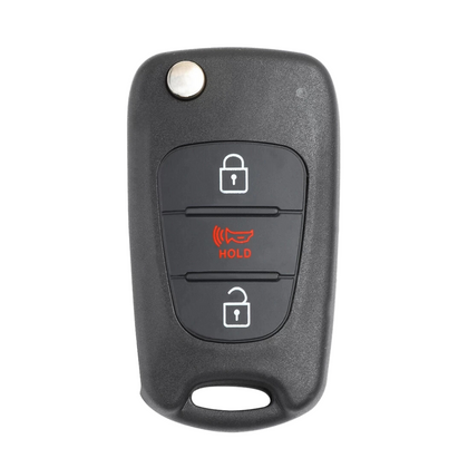 2010-2012 Kia Soul / 3-Button Flip Key / PN: 95430-2K250 / NY0SEKSAM11ATX (AM11MY) (AFTERMARKET)