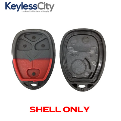 2007-2017 GM / 4-Button Keyless Entry Remote SHELL / PN: 22936098 / OUC60270 / Black (AFTERMARKET)