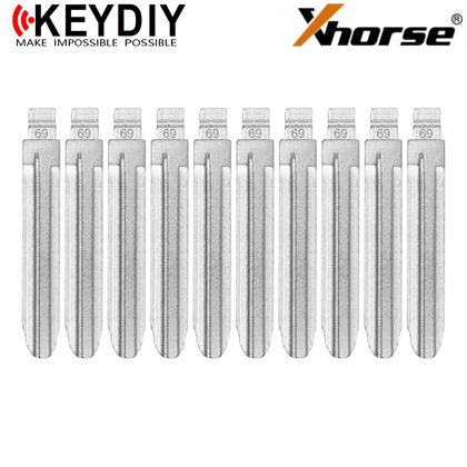 10 X KEYDIY - B110 - Flip Key Blade - #69 - For Xhorse / Keydiy Universal Remote Flip Keys (BUNDLE OF 10)