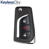 2019-2022 Toyota RAV4 / 3-Button Remote Flip Key / PN: 89070-0R300 / GQ4-73T (H Chip) (Aftermarket)