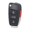 2005-2010 Audi / 4-Button Remote Flip Key / PN: 8P0 837 220E / NBG009272T / 315MHz (Aftermarket)