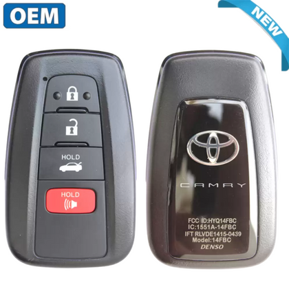 2018-2022 Toyota Camry / 4 Buttons Smart Key / 89904-06220 89904-06200 / HYQ14FLA HYQ14FBC (OEM)