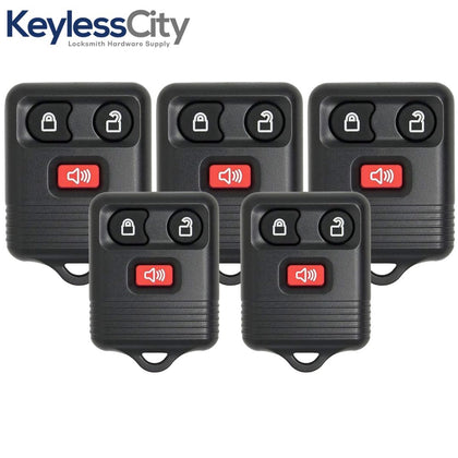 5 X 1998-2016 Ford / Lincoln / Mercury / Mazda / 3-Button Keyless Entry Remote / CWTWB1U331 / (AFTERMARKET) (BUNDLE OF 5)