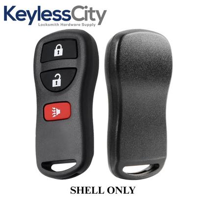 2005-2018 Nissan Keyless Entry Remote SHELL For CWTWB1U821 - Black (AFTERMARKET)