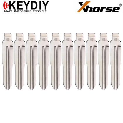 10 X KEYDIY - MIT1 - Flip Key Blade - #62 - For Xhorse / Keydiy Universal Remote Flip Keys (BUNDLE OF 10)