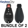 2 X 2008-2013 Chrysler Dodge / 5-Button Fobik Key / M3N5WY783X (AFTERMARKET) (BUNDLE OF 2)