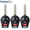 3 X 2003-2019 Nissan / 4-Button Remote Head Key / PN: H0561-3AA0B / CWTWB1U751 / (AFTERMARKET) (BUNDLE OF 3)