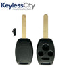 2005-2013 Honda / 4-Button Remote Head Key STRONG SHELL / HO01 / OUCG8D-380H-A, MLBHLIK-1T, KR55WK49308, N5F-S0084A (AFTERMARKET)