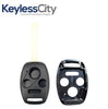 25 X 2003-2014 Honda Acura / 4-Button Remote Head Key Shell with chip holder / HO01 / KR55WK49308 N5F-S0084A (Bundle of 25)