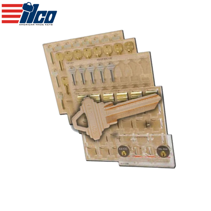 Ilco - EIP-KH1RH - Engrave-It - Schlage Keys (Sc1/Sc4 Taylor Line Key W/Reduced Head) Key Holder - Holds 24 - for Engrave-It Pro Machine