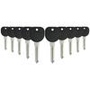 10 X GM Transponder Key / B111 / (Chip 46 Circle+) (AFTERMARKET) (BUNDLE OF 10)