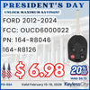 2012-2024 Ford / 4-Button Remote Head Key / OUCD6000022 (AFTERMARKET)