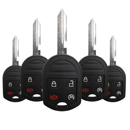 5 X 2009-2018 Ford F-Series Explorer / 4-Button Remote Head Key / OUC6000022 / (AFTERMARKET) (BUNDLE OF 5)