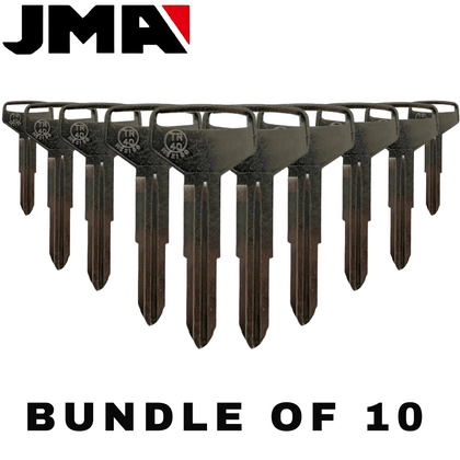 10 X Toyota TR40/ X174 Metal Key Blank (JMA TOYO-20DE) (BUNDLE OF 10)