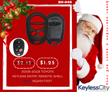 2008-2019 Toyota Keyless Entry Remote SHELL For GQ43VT20T
