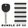 50 X GM Transponder Key / B111 / (Chip 46 Circle+) (AFTERMARKET) (BUNDLE OF 50)