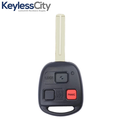 2003-2008 Lexus / 3-Button Remote Head Key / HYQ1512V / 4D68 Chip / Short Blade (AFTERMARKET)